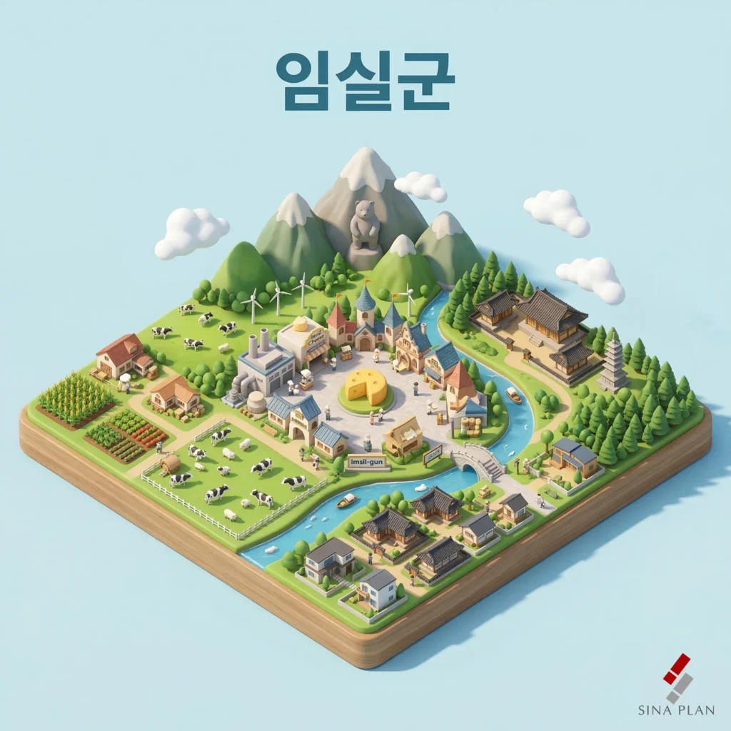 임실군 관광지도