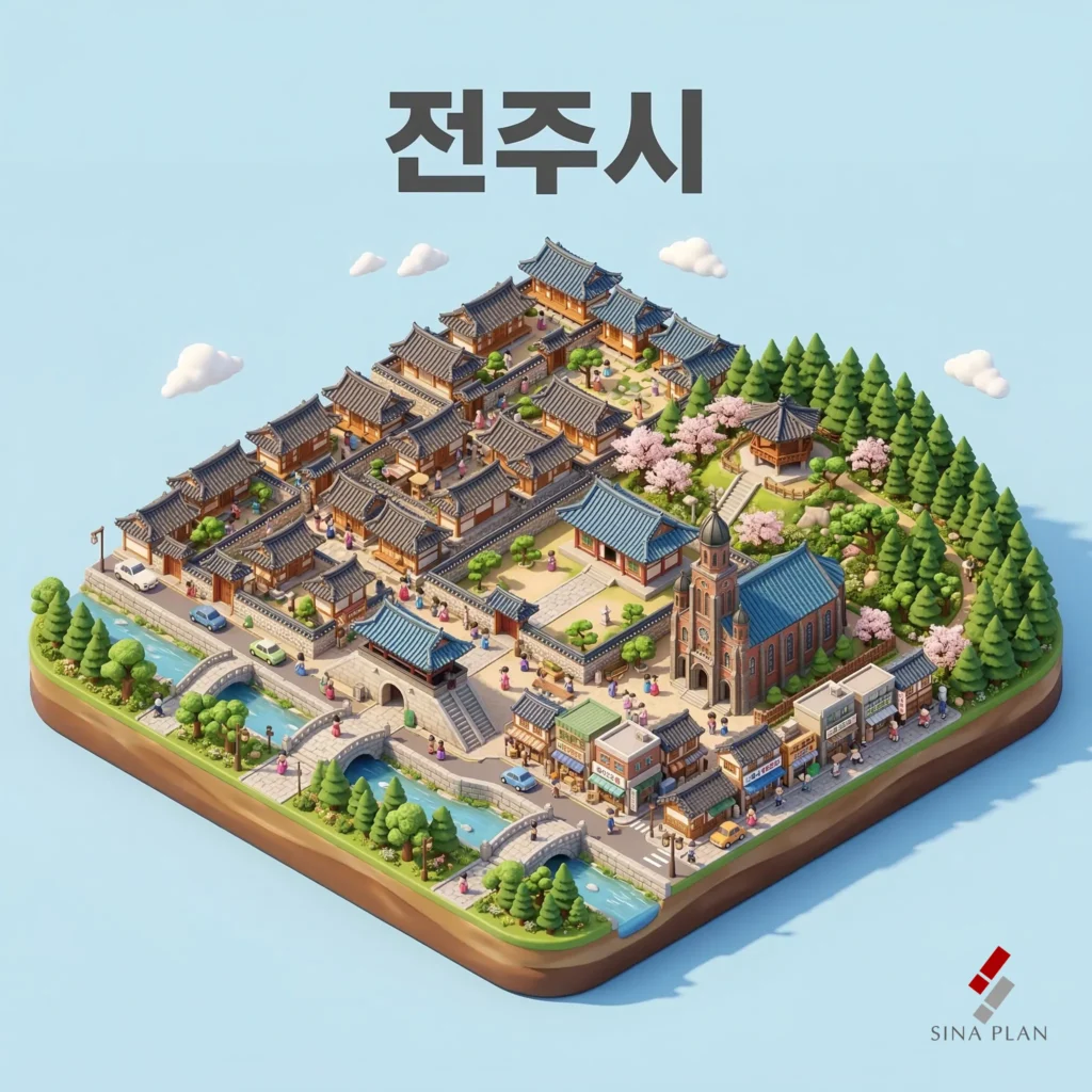 전주시 관광지도